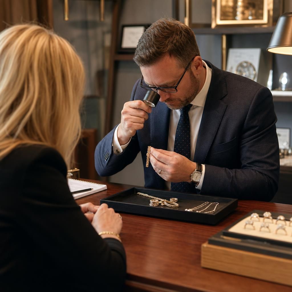 Jeweller measuring ring